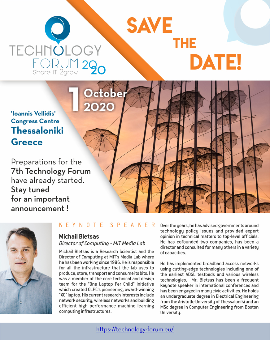 7th TECH FORUM Save the Date